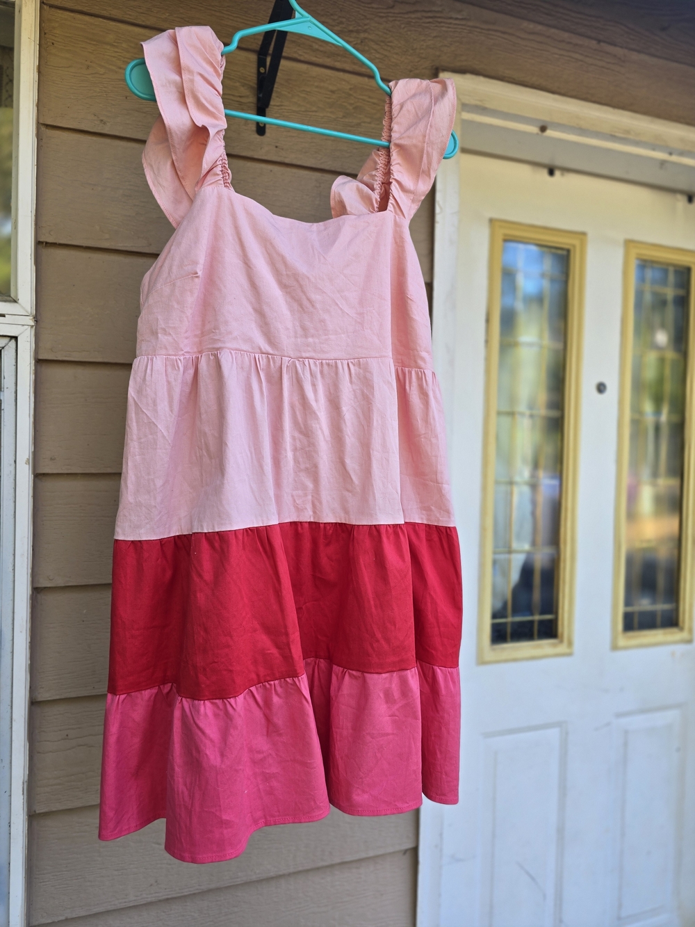 NWT Lauren Conrad Striped Tiered Mini Dress With Bow Detail - Size Large